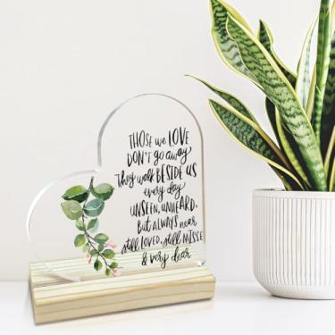 Imagem de Placa decorativa de acrílico com suporte presentes para homens e mulheres, decorações de mesa para mãe, pai, avó, amigos (2530)