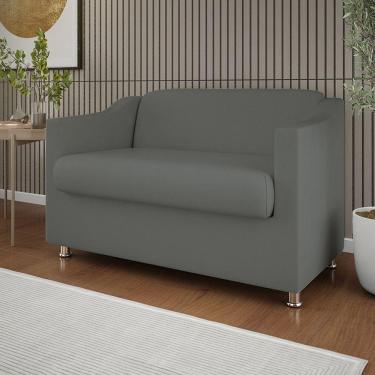 Imagem de Namoradeira Elegante Sala, Quarto Suede ? Balaqui Decor cinza