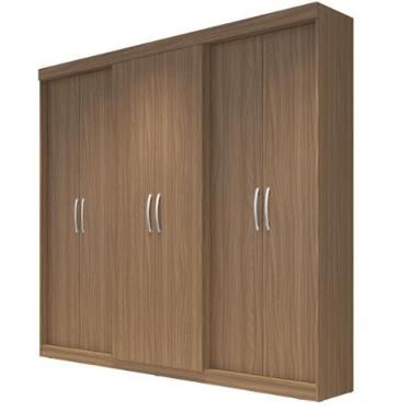 Imagem de Roupeiro Herval Ph 1675 - Cor Nogueira - Sem Espelho