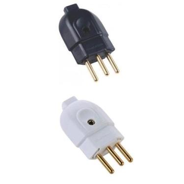 Imagem de Plug macho 2p+t 10a pr/br tramontina