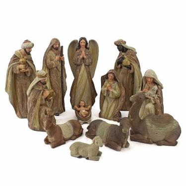Imagem de Presépio Importado Resina 12 Peças 30 cm
