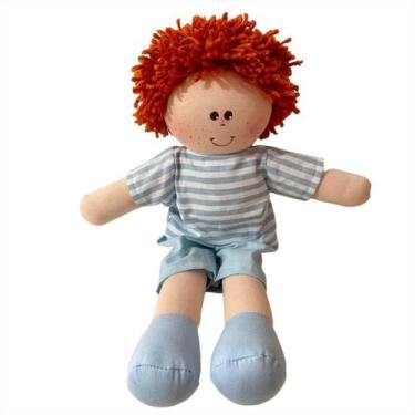 Imagem de Boneca De Pano Bebê Artesanal Nome 30cm - Monzillo Baby & Kids, THEO