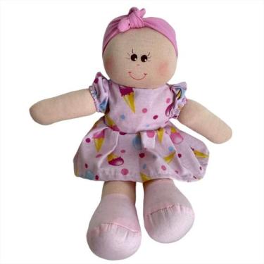Imagem de Boneca De Pano Bebê Artesanal Nome 30cm - Monzillo Baby & Kids, CLARA