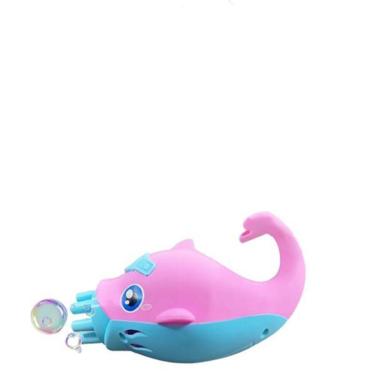 Imagem de Golfinho Bolhudo Bolhas Sabão Criança Infantil Rosa E Azul 5