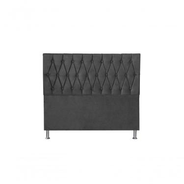 Imagem de Cabeceira Paris 1,40 Cm Para Cama Box Casal Suede Cinza