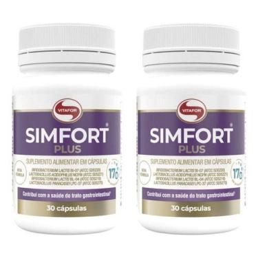 Imagem de Kit 2 Simfort Plus 30 Capsulas Vitafor Probioticos 17b Vitafor