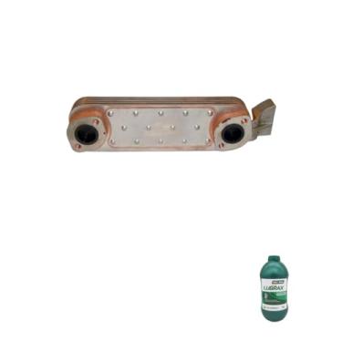 Imagem de Kit Radiador Óleo OM366 3661800865 + Aditivo Radiador Lubrax Verde Concentrado 1L