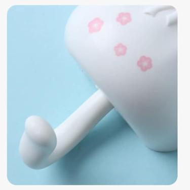 Imagem de Gancho de parede automoldado, ganchos decorativos para pendurar chapéus, chaves, toalhas, ganchos fofos para montagem na parede sem broca