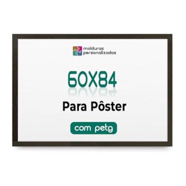 Imagem de Moldura 60x84 Cm A1 Quadro Pôster Foto Impressão com Proteção Petg (Tabaco)