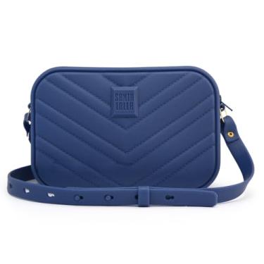 Imagem de Santa Lolla Bolsa Transversal Feminina, Matelassê, Alça Ajustável, Fecho Dourado (Maresia Berlim)