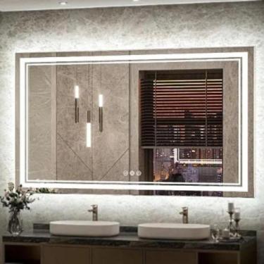 Imagem de Espelho Inteligente com LED e Touch Screen Moderno - Design Premium - 