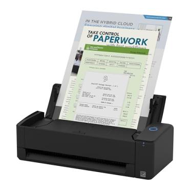 Imagem de ScanSnap iX1300 Deluxe, compacto, sem fio ou USB, dupla face, scanner de documentos coloridos, foto e recibos com alimentador automático de documentos e alimentador manual para Mac ou PC, inclui Kofax