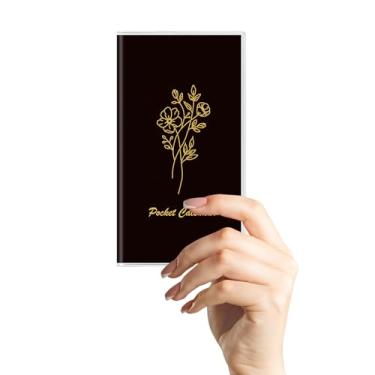 Imagem de KONVINIT Agenda de bolso, capa preta pura