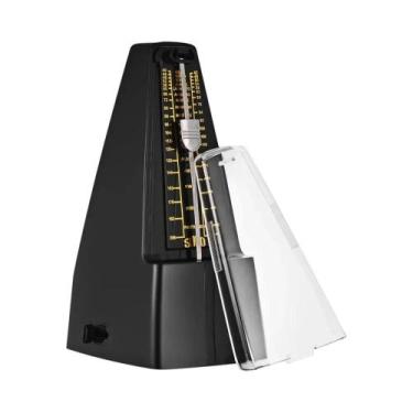 Imagem de Metrônomo Mecânico Com Acabamento Em Madeira Para Piano, Guitarra, Vio
