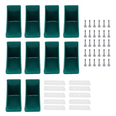 Imagem de Diydeg Protetores de Neve para Telhado de Metal Com 10 Pacotes, Paradas de Neve para Trailer de RV Com Parafusos de Arruelas de Vedação, Design de Costura Curva de Costelas de Reforço (Verde)