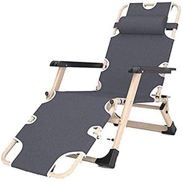 Imagem de YYBOES Espreguiçadeiras reclináveis, poltronas reclináveis para espreguiçadeiras de jardim, espreguiçadeiras ao ar livre, cadeira dobrável reclinável de jardim