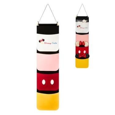 Imagem de sussie daddy Extensor de peixe para porta de cruzeiro da Disney, organizador de pendurar de feltro com 4 bolsos para troca de presente, bolsa de correio personalizada compatível com HTV (com tema de