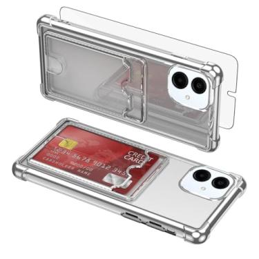 Imagem de Asuwish Capa de celular para Samsung Galaxy A06 5G Slot Cell Cover com protetor de tela de vidro temperado e resistente à prova de choque híbrido suporte de cartão rígido acessórios Ao6 A 06 4G LTE
