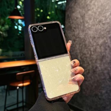 Imagem de GeeBerYo Capa magnética para Samsung Galaxy Z Flip 6/Flip 5 mulheres meninas, [efeito holográfico iridescente de mudança de cor] Capa protetora protetora fosca moderna, fina, fofa e exclusiva