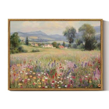 Imagem de Arte de parede em Simsea Wildflower Meadow Pintura vintage 30x40cm - I