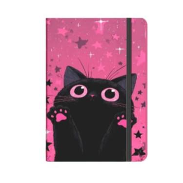Imagem de Sketchbook - Perfeito para Criatividade e Organização. 21x14cm tema GATOS FOFOS, Papel Resistente para Dia a Dia(GATO ESTRELA,SEM pauta (para desenhar))