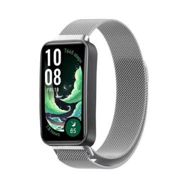 Imagem de Pulseira De Metal Magnética Confortável Para Huawei Band 10 9 8 Acessó