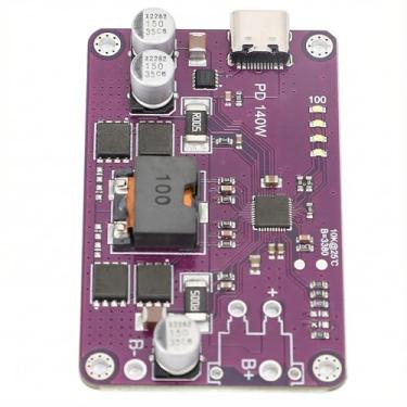 Imagem de Yunseity Módulo de Banco de Potência PD3.1 140W, 140W para Carregar Baterias, Placa de Carregamento Tipo C 5V 3A 20V 5A, Com Driver Boost Bucks Integrado, para Tablets e Laptops (4 séries)