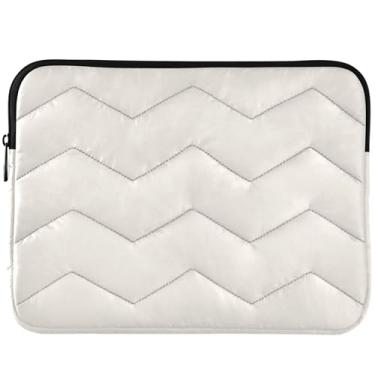 Imagem de Bolsa branca floral para laptop para MacBook Pro 14 manga universal 13-14 polegadas acessórios de computador