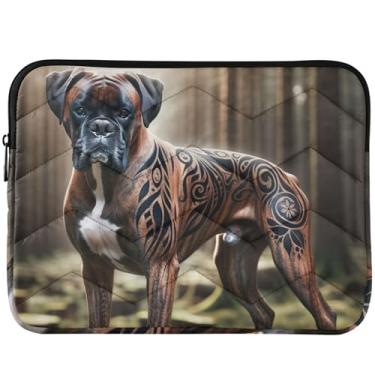 Imagem de Capa para notebook Tattoo Dog divertida e fofa capa universal para laptop de 13 a 14 polegadas para Macbook Air 13 polegadas