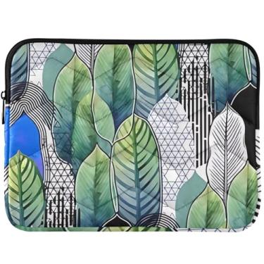 Imagem de Capa protetora para laptop Exotic Heliconia Leaves acessórios de computador capa para notebook universal 14 33.0 cm capa para laptop