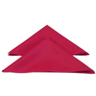 Imagem de Kit Com 50 Guardanapos tecido oxford para evento 35x35cm vermelho