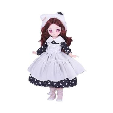 Imagem de Boneca Princesa BJD De 30 Cm, Maquiagem Rápida Em 6 Minutos, Presente 