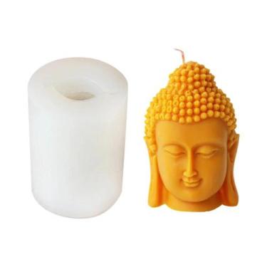 Imagem de Molde De Cera Para Cabeça De Buda 3D Em Silicone Para Artesanato DIY E