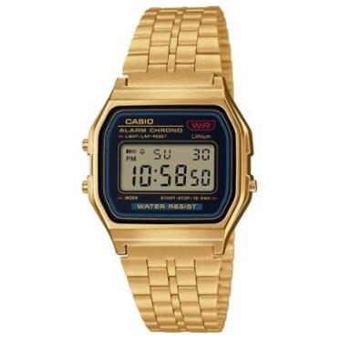 Imagem de Relógio Unissex Casio Vintage Original A159WGEA1DFSC Pulseira Metal Dourada-Unissex