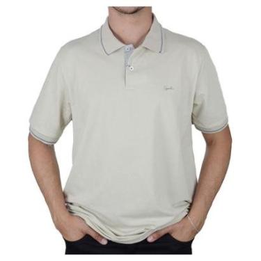 Imagem de Camisa Polo Masculina Ogochi Slim Marrom Claro - 4015-Masculino
