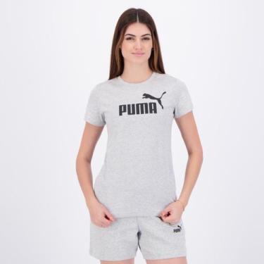 Imagem de Camiseta Puma ESS No. 1 Logo Feminina Cinza, G
