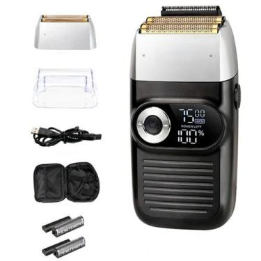 Imagem de Barbeador Profissional Kemei Sem Fio Bivolt Kit