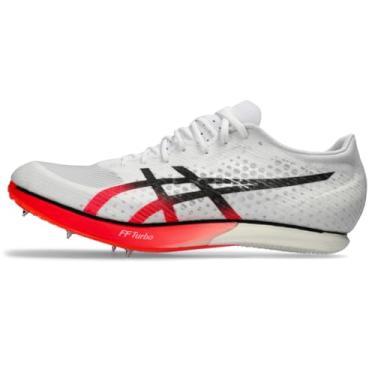 Imagem de ASICS Tênis de atletismo unissex METASPEED MD, Branco/preto, 46 BR
