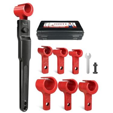 Imagem de Vdsfand Kit de ferramentas de ajuste de dobradiça de porta 6 em 1 Ferramenta de ajuste de lacuna de porta para ajuste preciso de folga de dobradiça chave de ajuste de dobradiça atualizada para