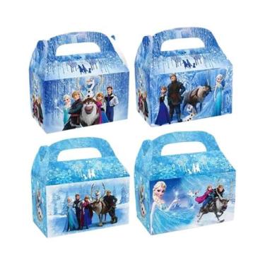 Imagem de Decorações De Festa Frozen Elsa 12pcs/24pcs Sacos De Doces Caixa De Pr