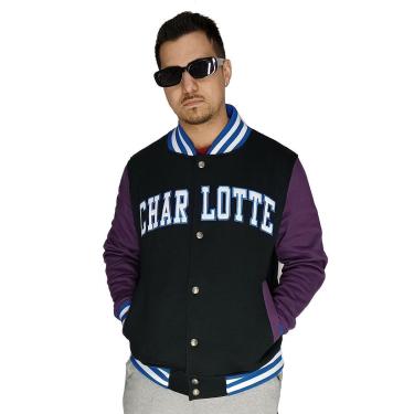 Imagem de Jaqueta Moletom College M10 Charlotte Roxo-Unissex