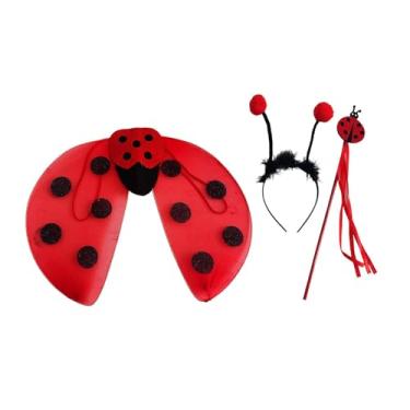 Imagem de predolo Conjunto de fantasia de joaninha com asas para apresentações de RPG em feriados.