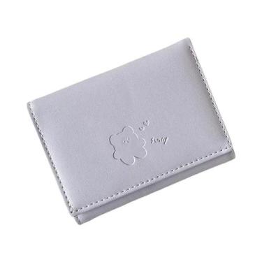 Imagem de Carteira Curta Multifuncional Feminina Com Estampa De Urso, Porta Cart