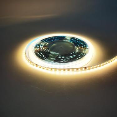 Imagem de Fita de LED de 110 V 120 LEDs/m, fita de LED flexível, sem necessidade de fonte de alimentação (branco quente 3000K, 16,4 pés), LED-STL120