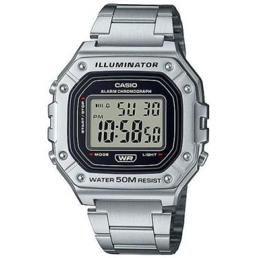 Imagem de Relógio CASIO Illuminator masculino prata W-218HD-1AVDF
