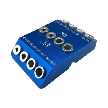 Imagem de Kit De Gabarito Para Furos Ocultos Com Ângulos De 30, 45 E 90 Graus, L