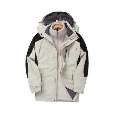 Imagem de Jaqueta Térmica Unissex 3 Em 1 Impermeável, À Prova De Vento, Respiráv