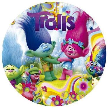 Imagem de Painel Festa Redondo 3d Trolls estampa Digital 1,50M - Fantasia Bras