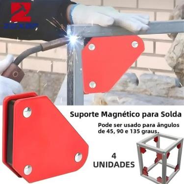 Imagem de Suporte Magnético Para Soldagem Com Ângulos De 45, 90 E 135 Graus, Pos