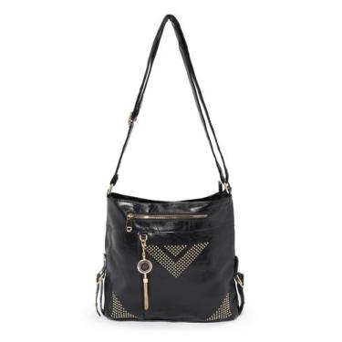 Imagem de Bolsa Madami Tranversal Casual Preta, U